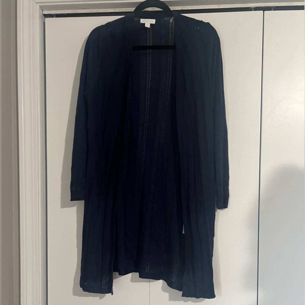 Navy Blue Charter Club Long Sweater - Small